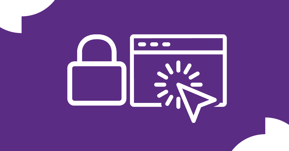 Padlock to demonstrate locked account