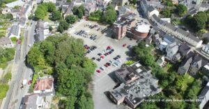 Aerial of Dew Street